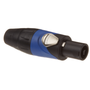 [SP-2-FB*] CONECTOR SPEAKON 2 PINES NEGRO