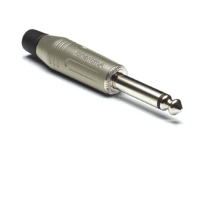 [ACPM-GN-AU] PLUG MONO 1/4'' SATINADO CONTACTO BAÑADO EN ORO STANDARD AMPHENOL