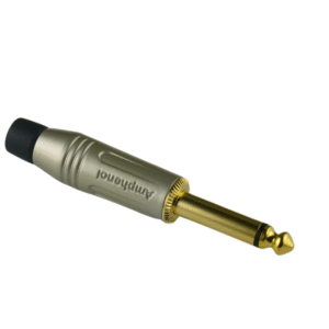 [ACPS-GN-AU] PLUG STEREO 1/4" SATINADO CONTACTO BAÑADO EN ORO STANDARD AMPHENOL