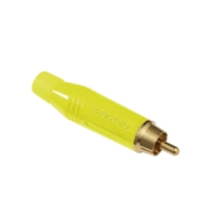 [ACPR-YEL] PLUG RCA AMARILLO DORADO NIQUEL