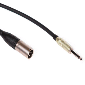 [LEMSTAMP1] CABLE BALANCEADO MACHO XLR (AC3MMJ) A 1/4" PLUG STEREO X 1 M.