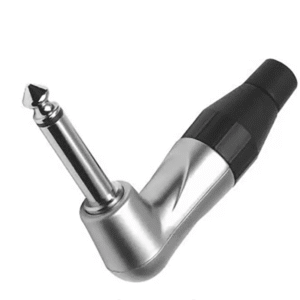 [TM2RJ*] PLUG MONO EN ANGULO SATINADO C/ PRENSACABLE AMHHENOL