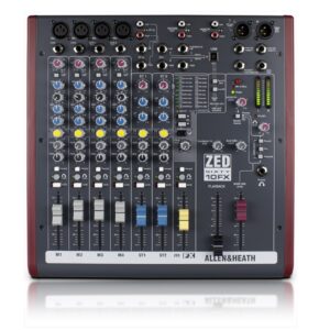 Allen & Heath ZED60-10FX – Consola analógica de 10 canales con puerto USB